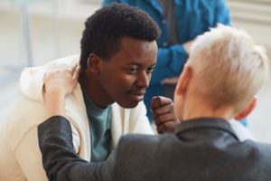 young man receives counseling during sober living in Carmel Valley, CA