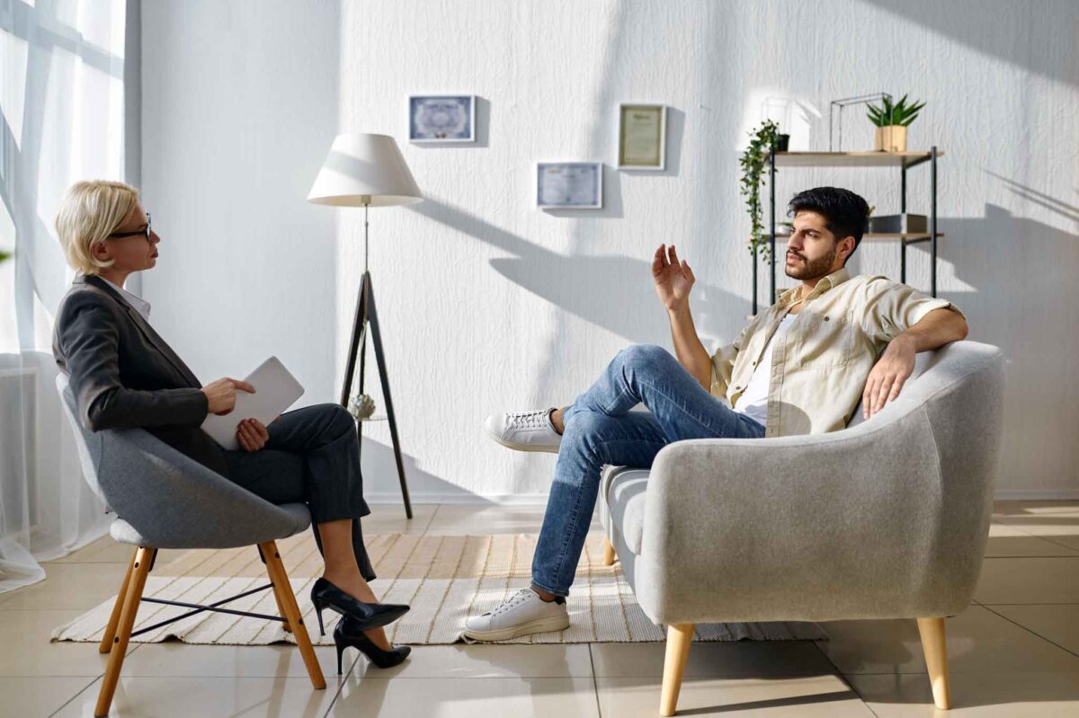 psychiatry session while in a transitional living program